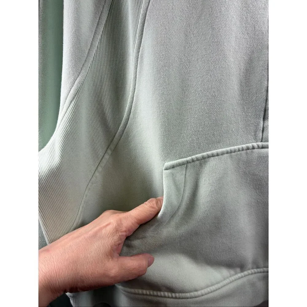 Lululemon 1/2 Zip Scuba Hoodie in Mint Green Size XL/XXL